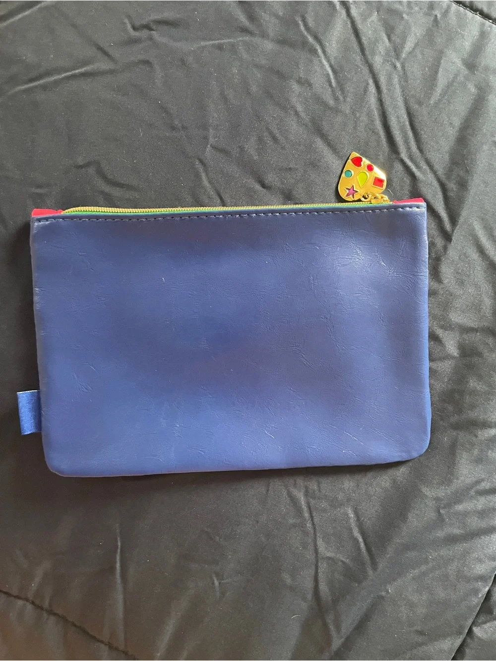Cosmetic Pouch with Decorative Heart Pull